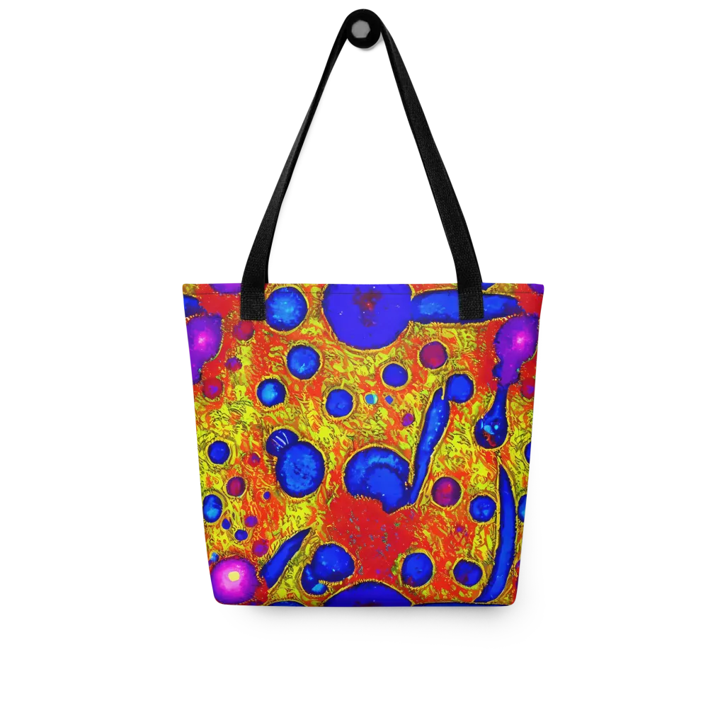 Cobalt Lava on Tote Bag — Front