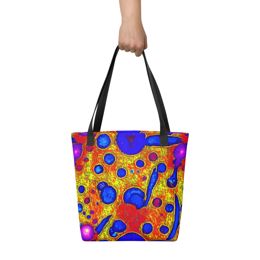 Cobalt Lava on Tote Bag — Front