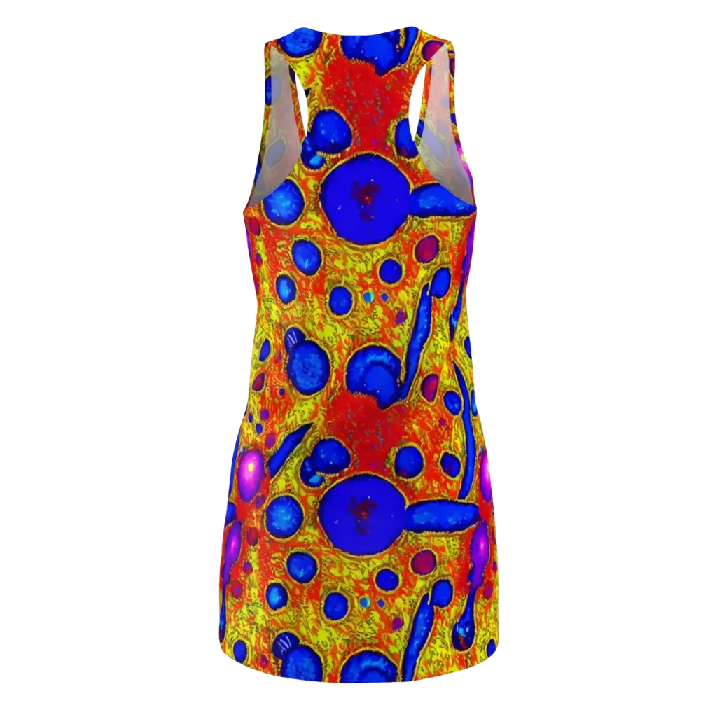 Cobalt Lava on Racerback Dress — Back