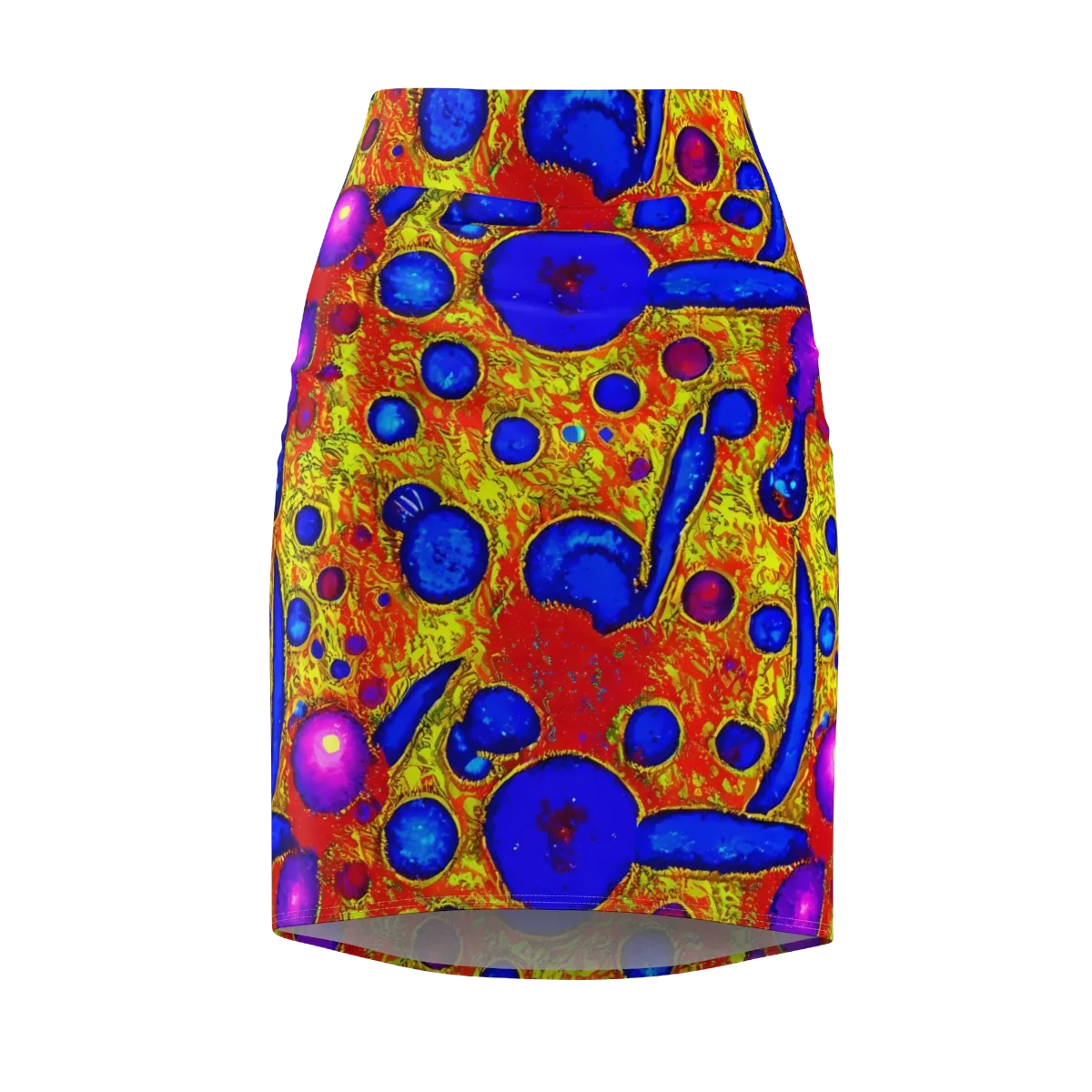 Cobalt Lava on Pencil Skirt — Front