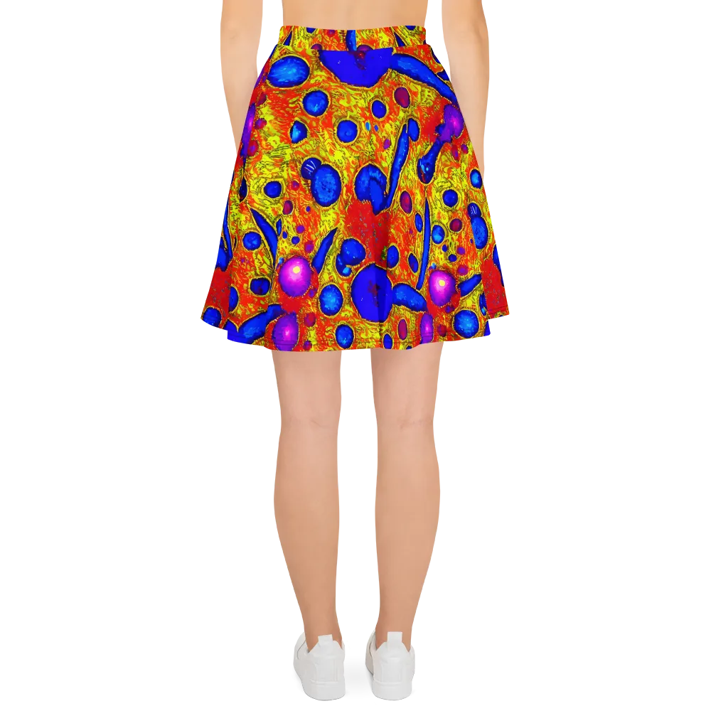 Cobalt Lava on Skater Skirt — Back