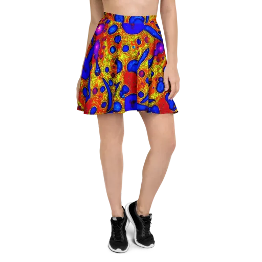 Cobalt Lava on a Skater Skirt