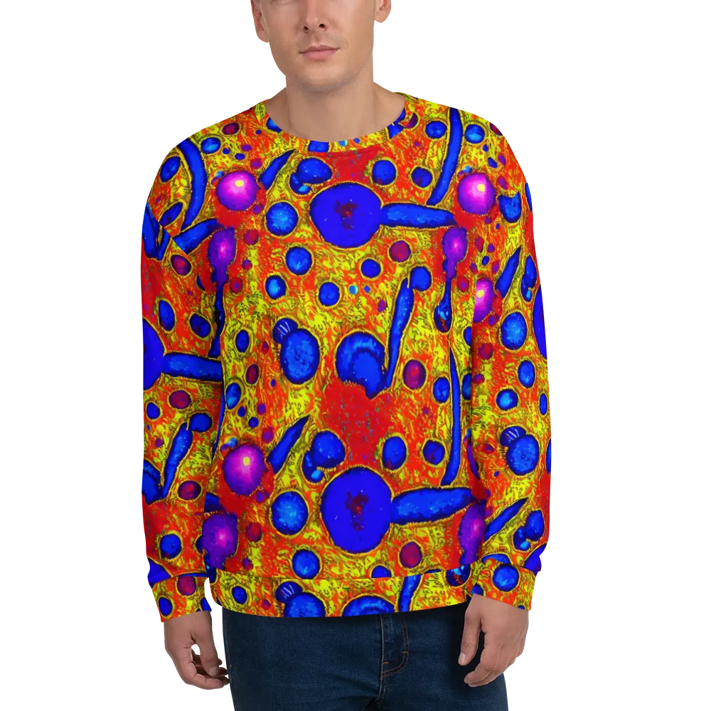 Cobalt Lava on Sweatshirt — Front