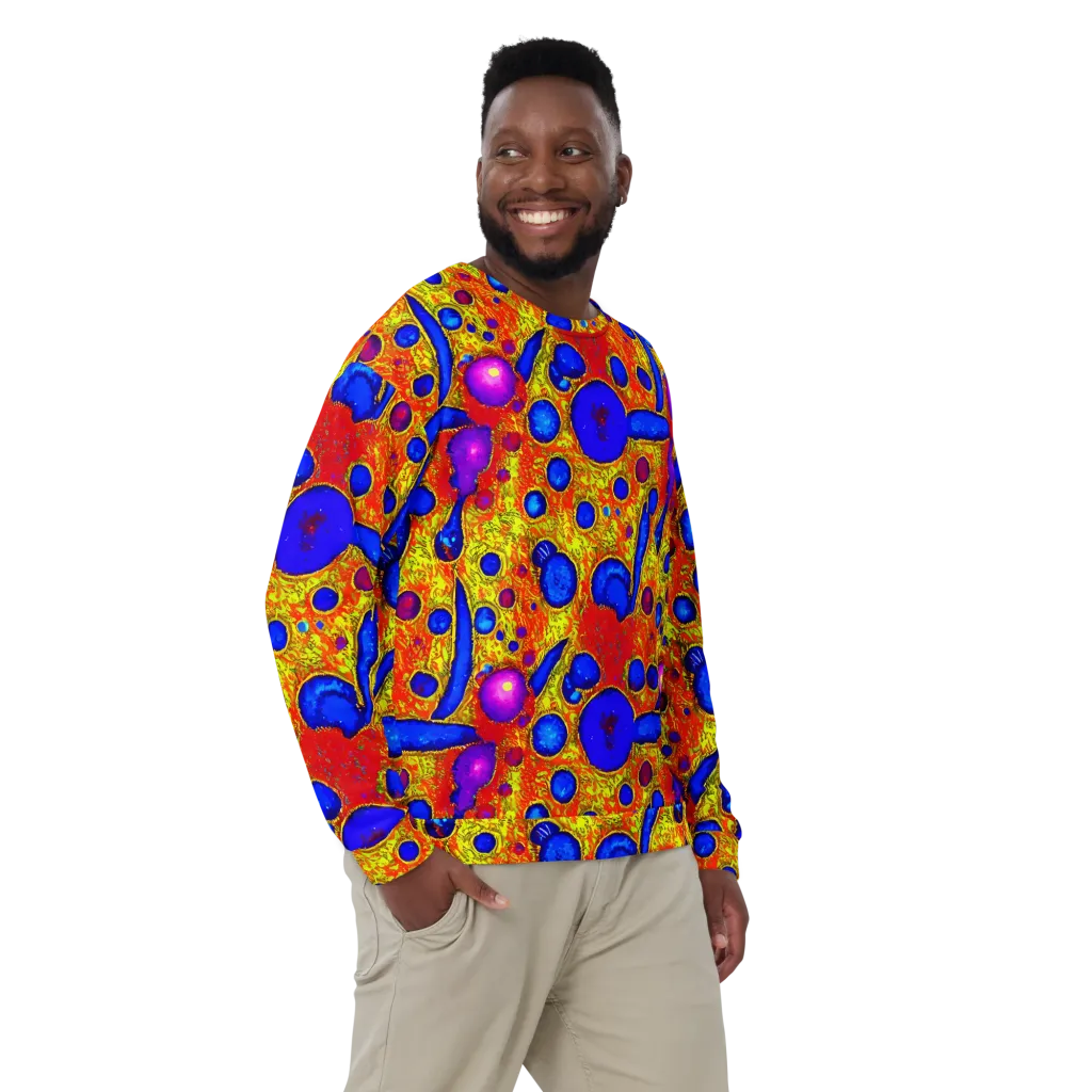 Cobalt Lava on Sweatshirt — Front