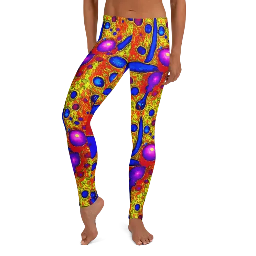 Cobalt Lava on a Leggings