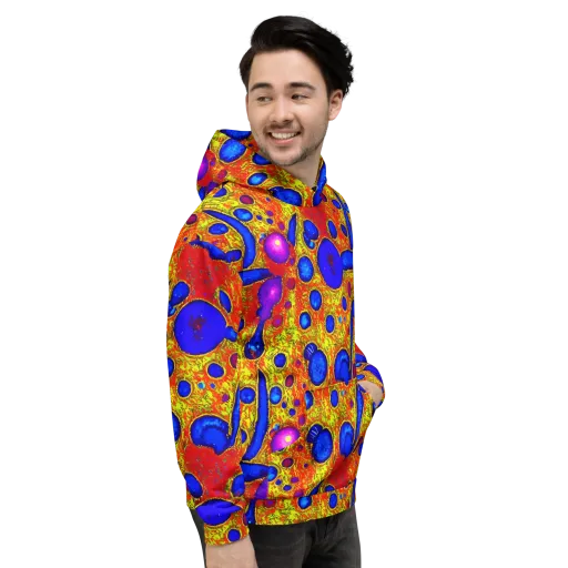 Cobalt Lava on a Hoodie