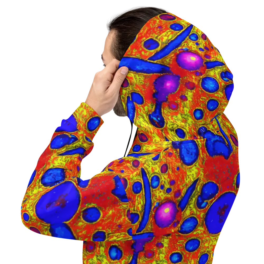 Cobalt Lava on Hoodie — Back