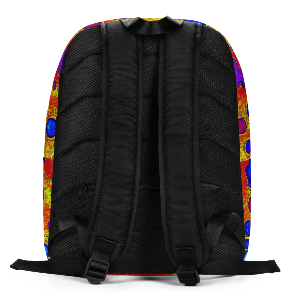 Cobalt Lava on Minimalist Backpack — Back