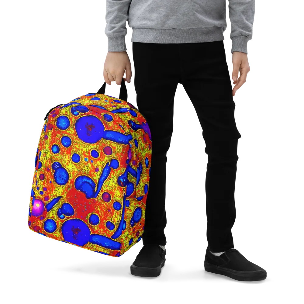 Cobalt Lava on Minimalist Backpack — Zoomed-in