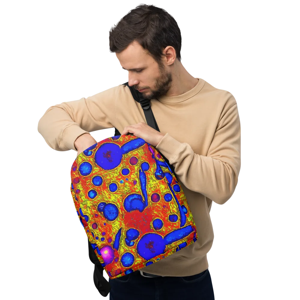 Cobalt Lava on Minimalist Backpack — Front