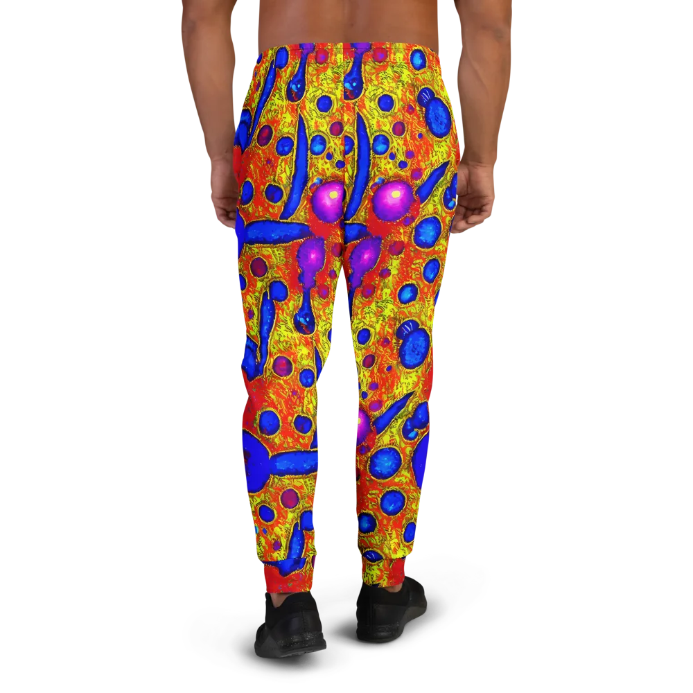 Cobalt Lava on Men's Joggers — Back