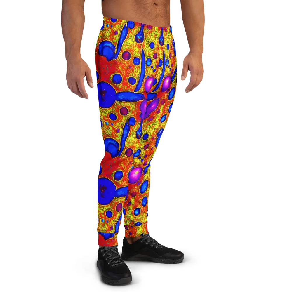 Cobalt Lava on Men's Joggers — Right