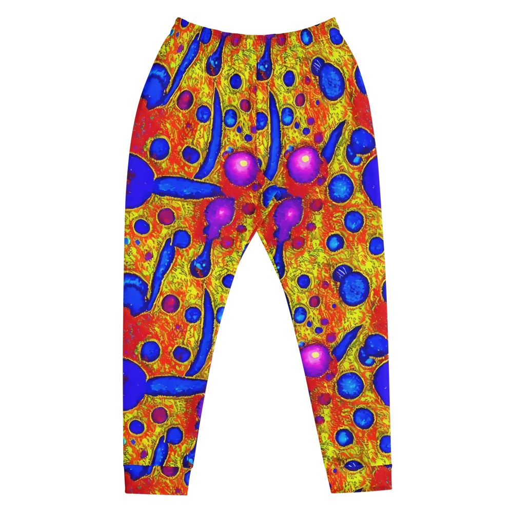 Cobalt Lava on Men's Joggers — Front