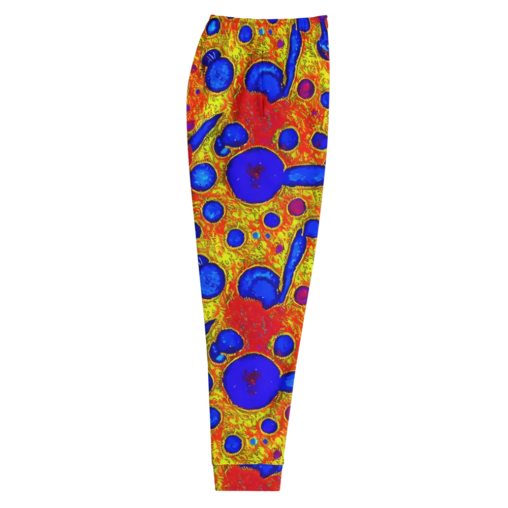 Cobalt Lava on Men's Joggers — Right