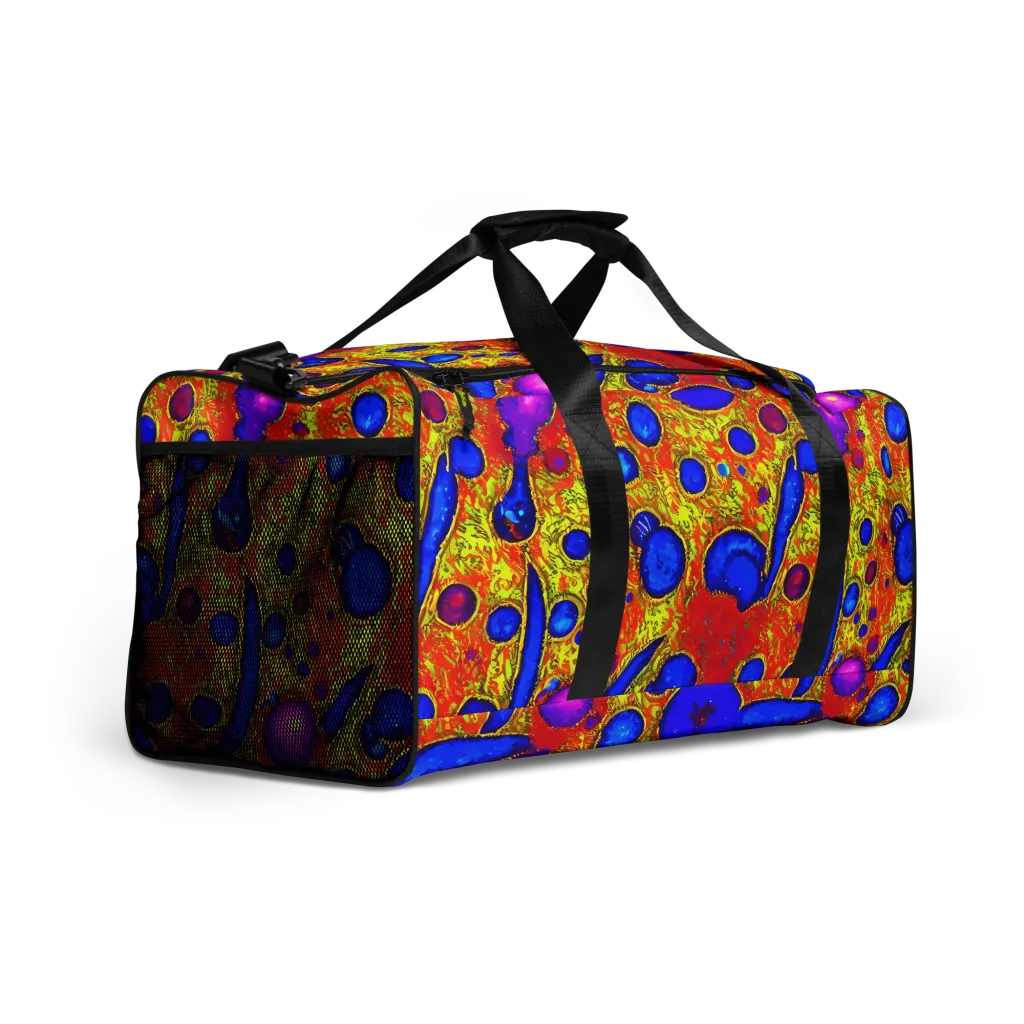 Cobalt Lava on Duffle Bag — Right Front