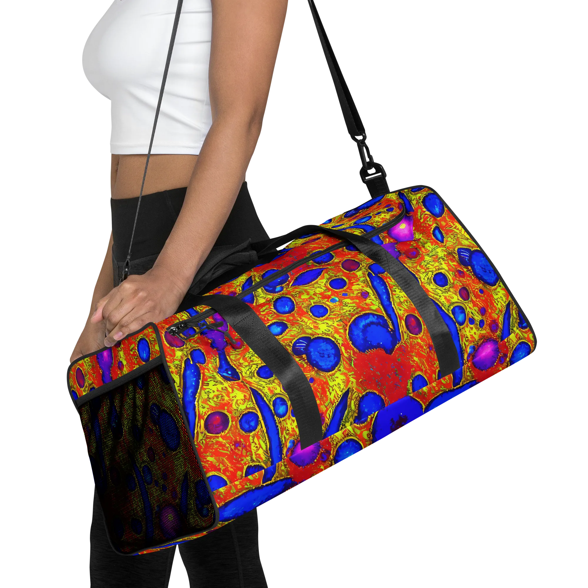 Cobalt Lava on Duffle Bag — Front