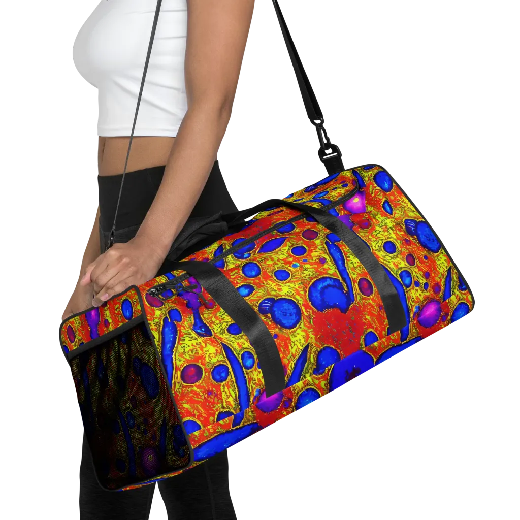 Cobalt Lava on Duffle Bag — Front