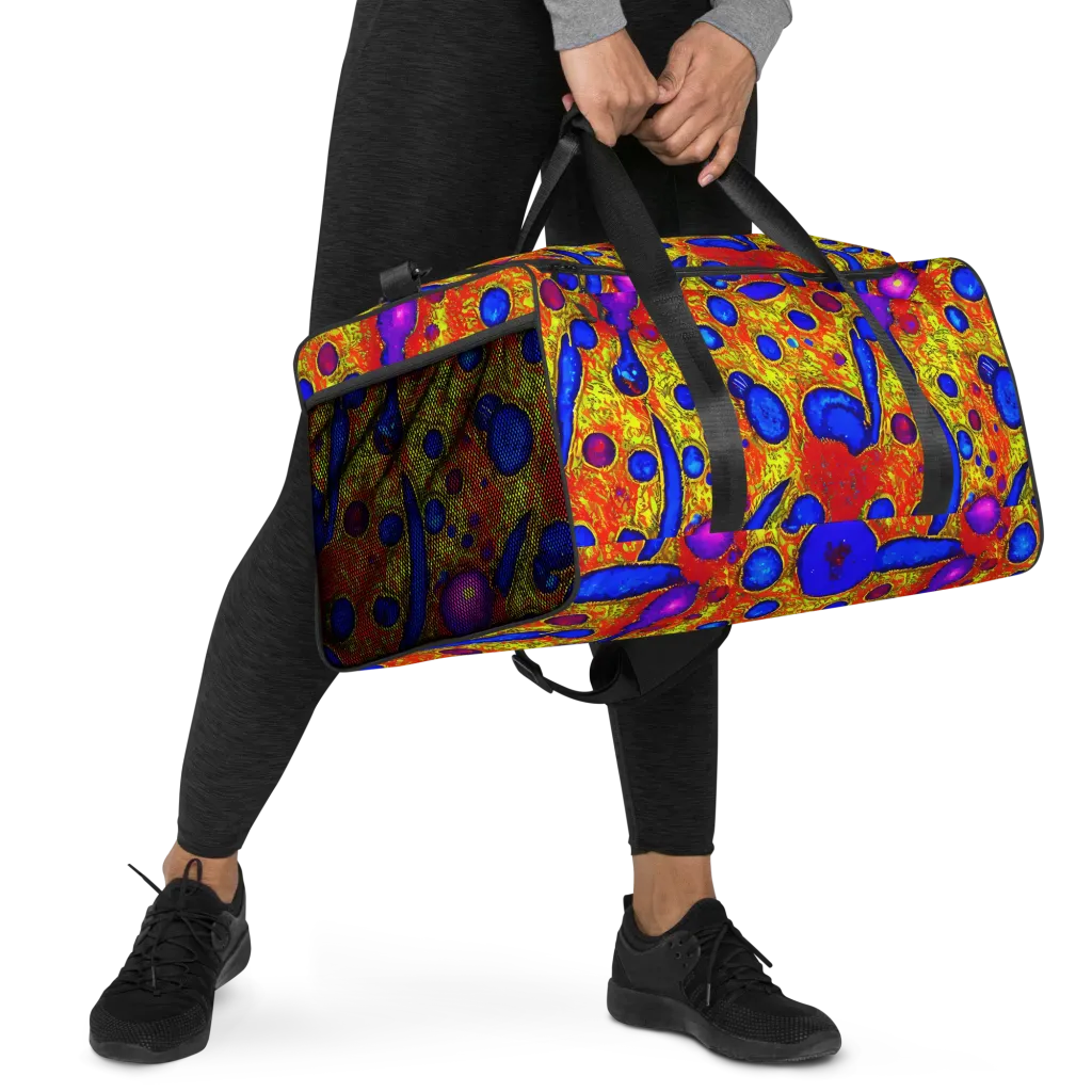 Cobalt Lava on Duffle Bag — Right Front