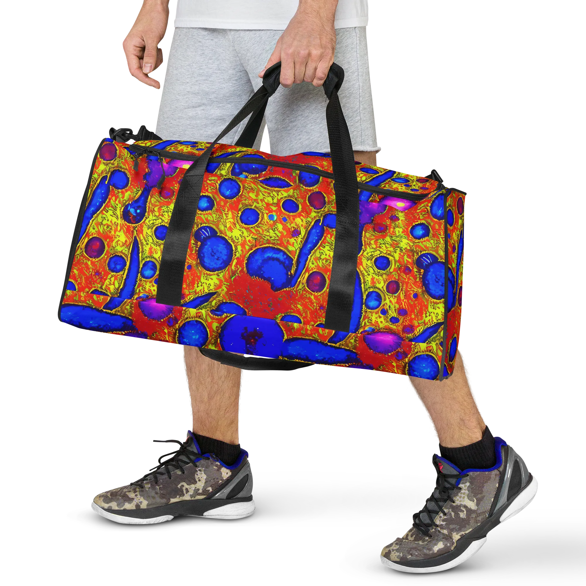 Cobalt Lava on Duffle Bag — Front