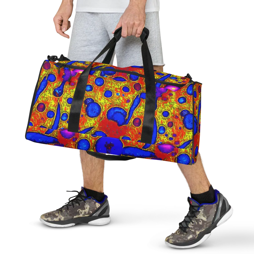 Cobalt Lava on Duffle Bag — Front