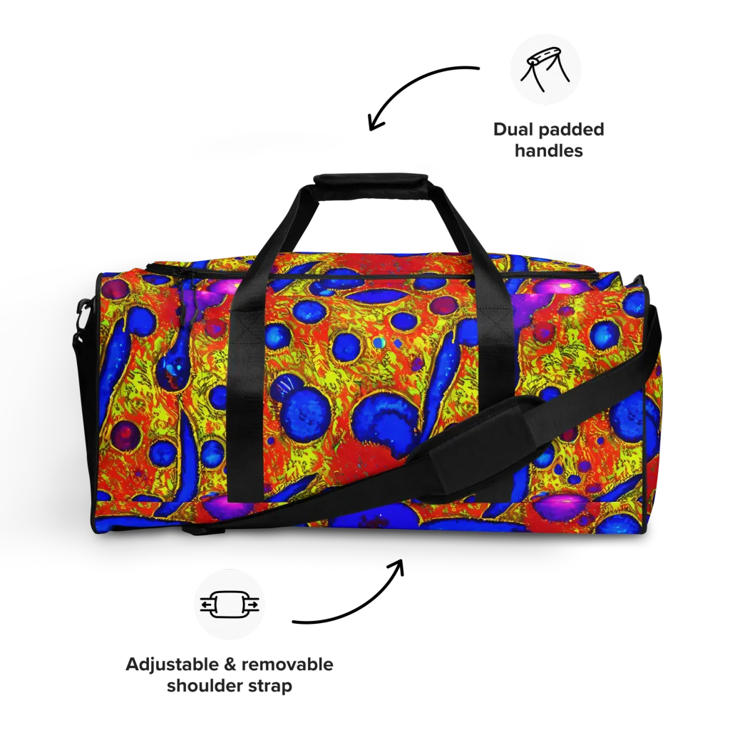 Cobalt Lava on Duffle Bag — Front