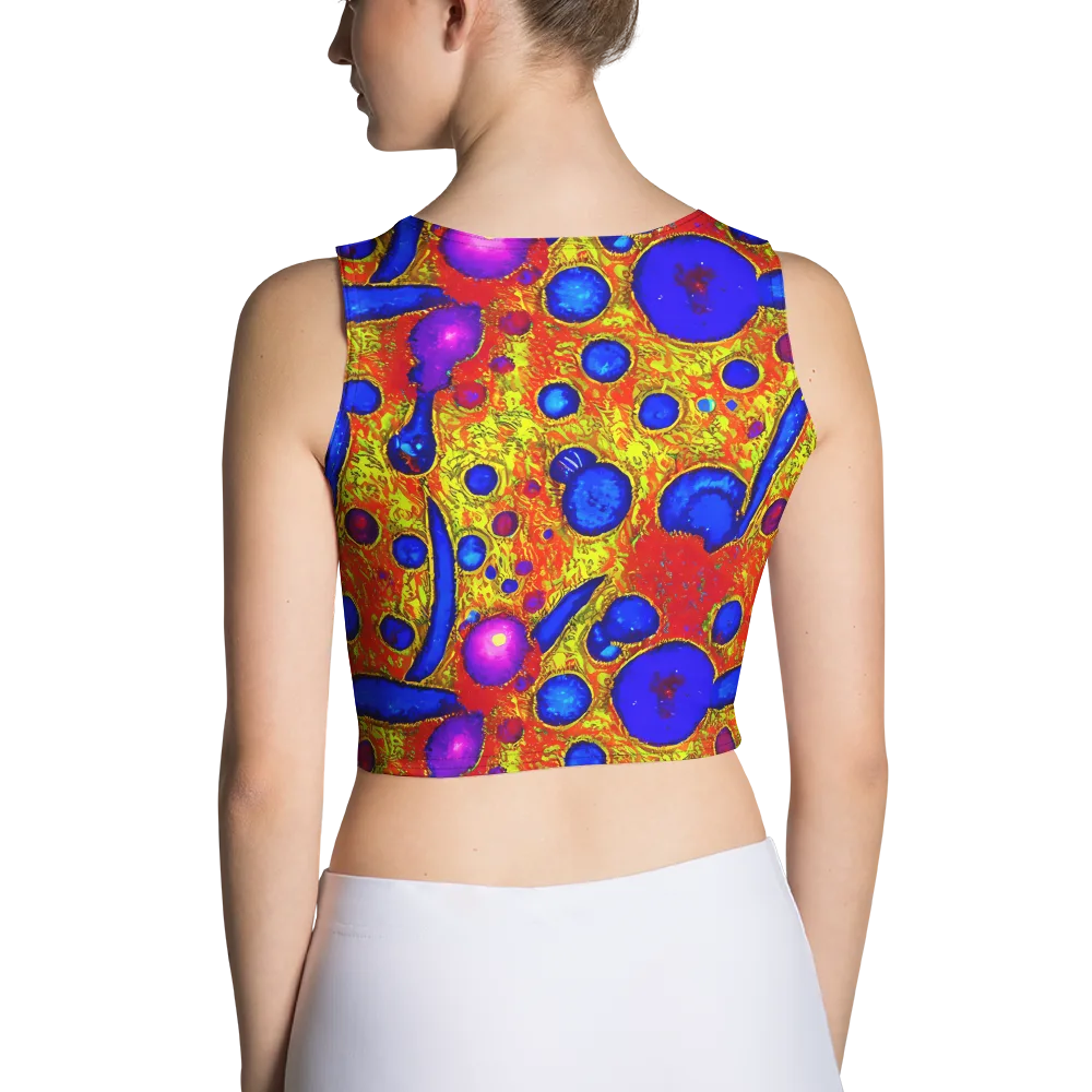 Cobalt Lava on Crop Top — Back