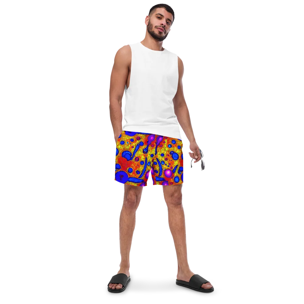 Cobalt Lava on Swim Trunks — Front