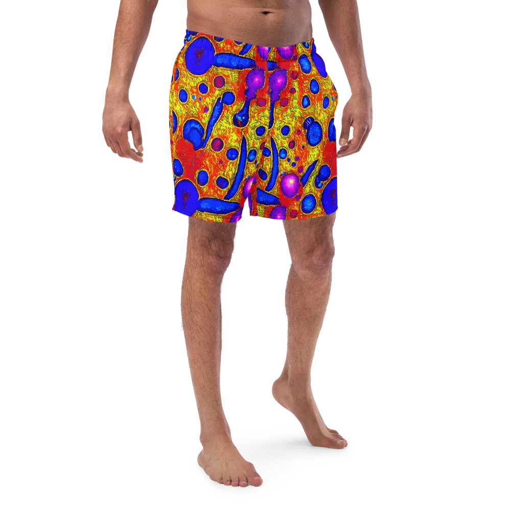 Cobalt Lava on Swim Trunks — Front