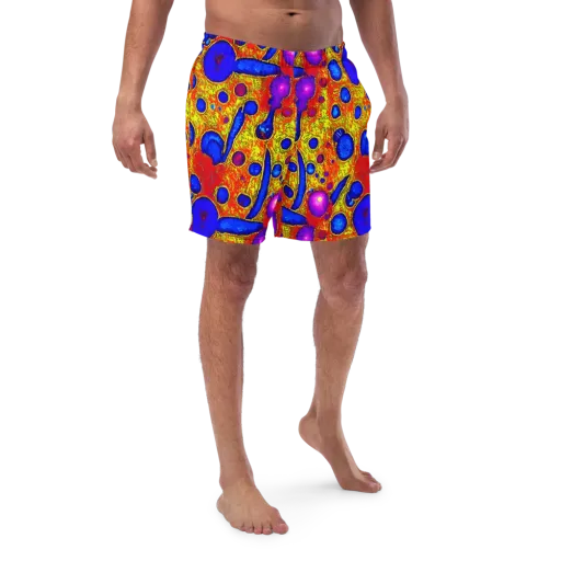 Cobalt Lava on a Swim Trunks