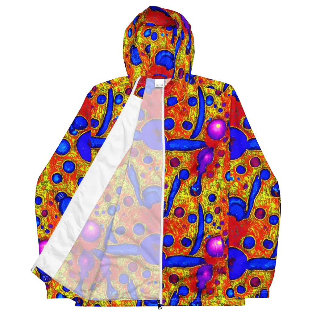 Cobalt Lava on Men's Windbreaker — Front