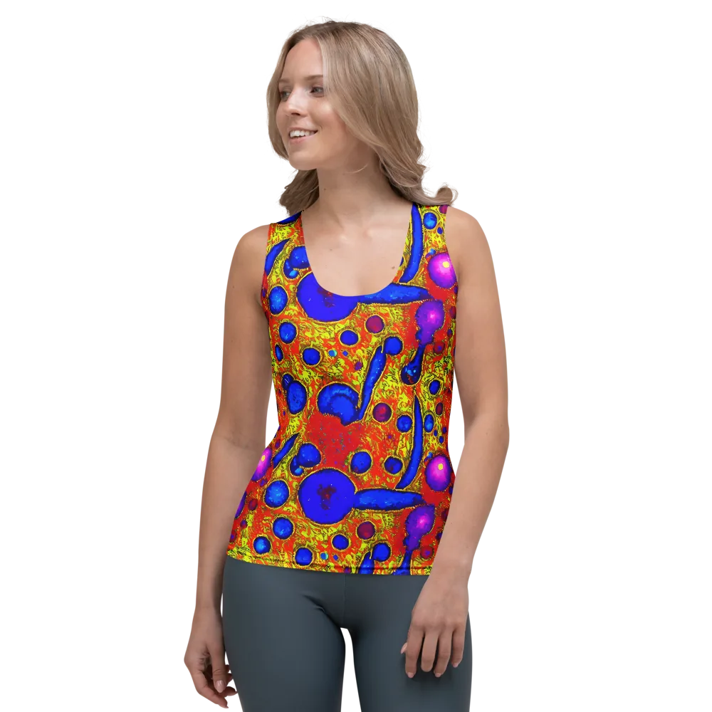 Cobalt Lava on Women's Tank Top — Front