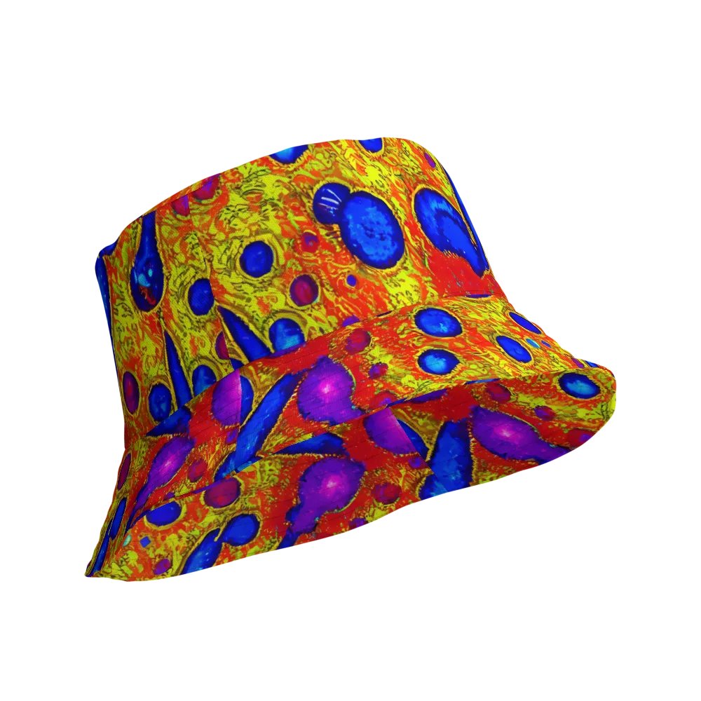 Cobalt Lava on Reversible Bucket Hat — Product details Outside