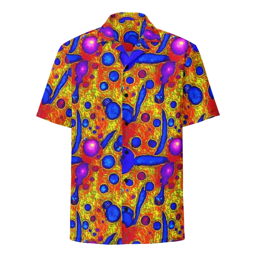 Cobalt Lava on a Button Shirt