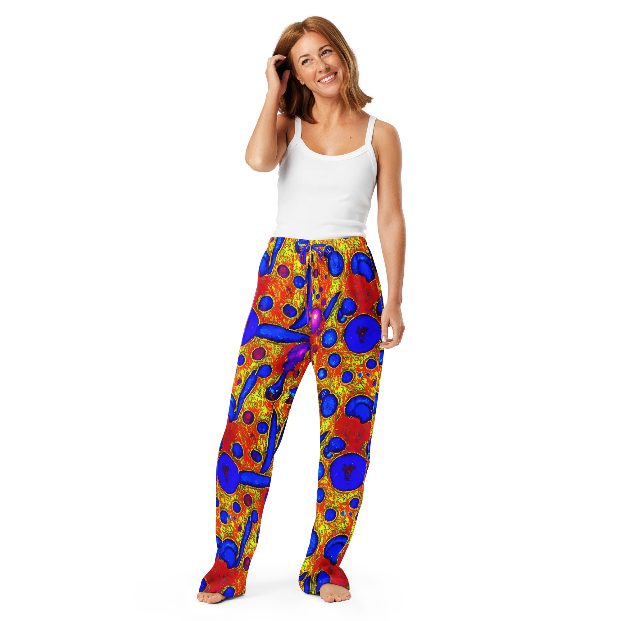 Cobalt Lava on Women's Pajama Pants — Front