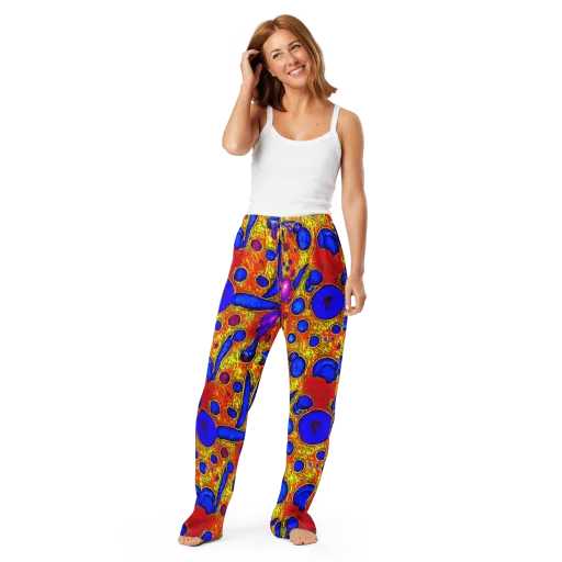 Cobalt Lava on a Women's Pajama Pants