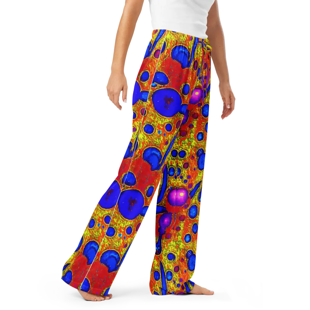 Cobalt Lava on Women's Pajama Pants — Right Front