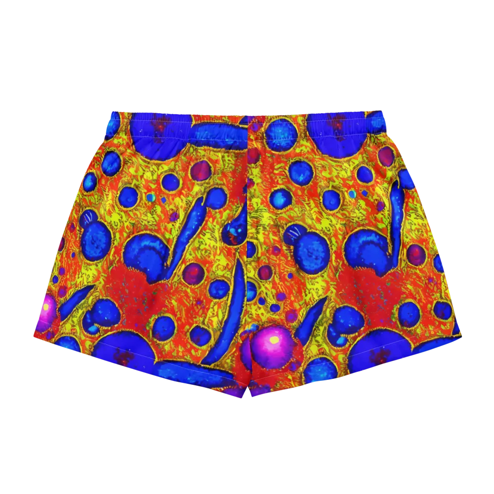 Cobalt Lava on Women's Pajama Shorts — Back