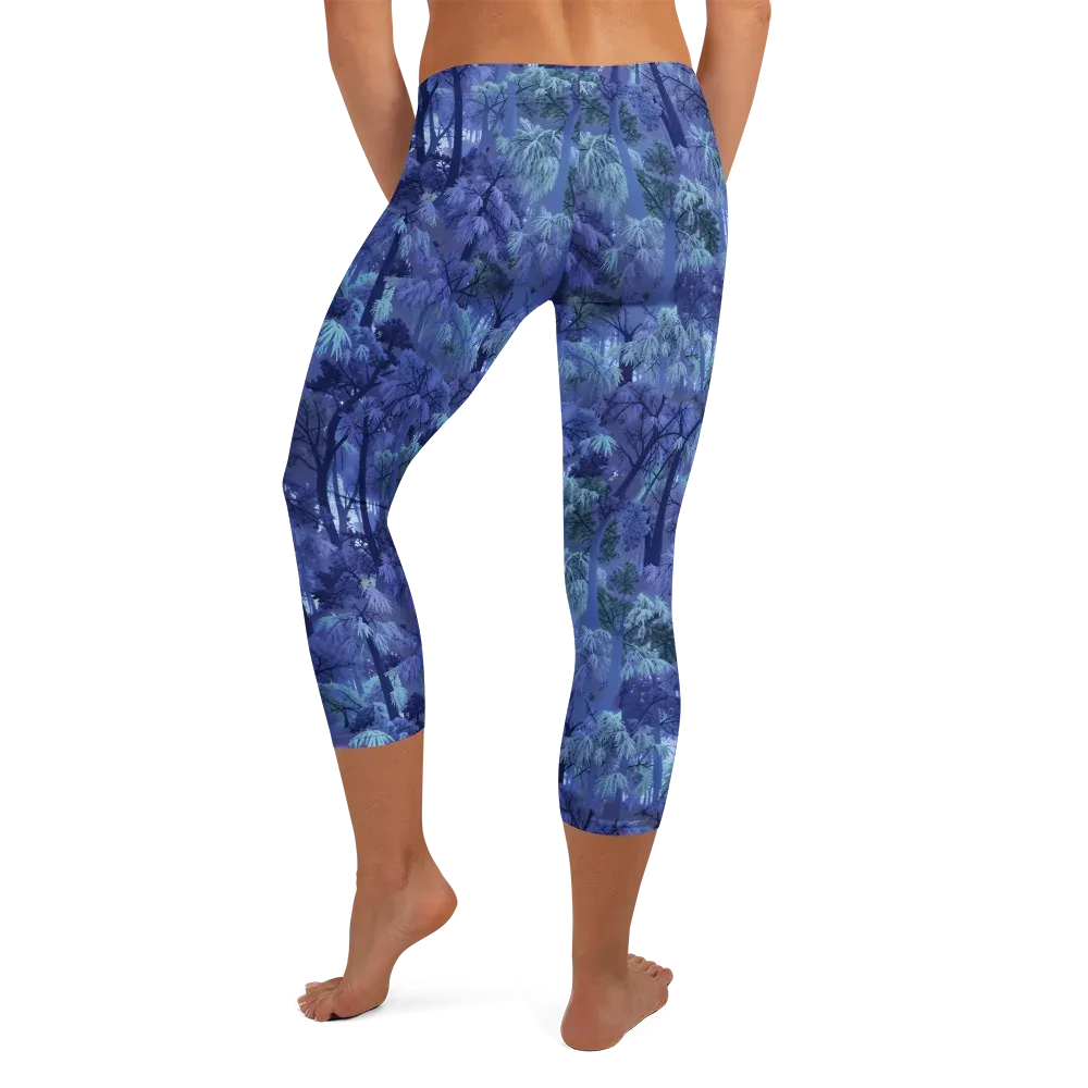 Moonlit Canopy on Capri Leggings — Back
