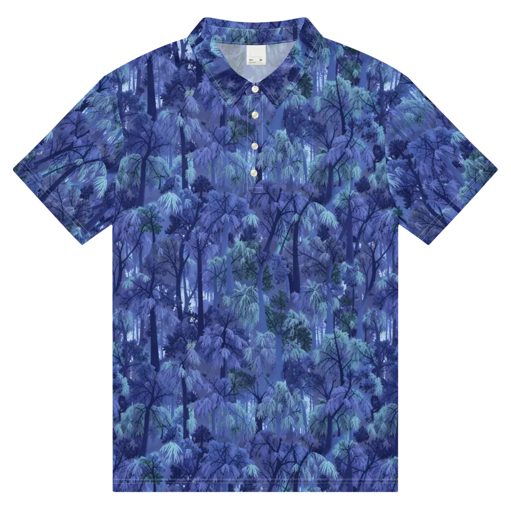 Moonlit Canopy on Men's Slim Fit Polo Shirt — Front