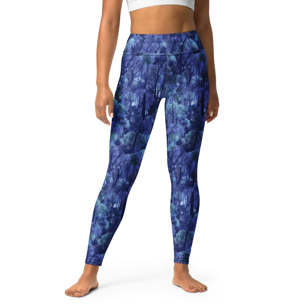 Moonlit Canopy on Yoga Leggings — Front