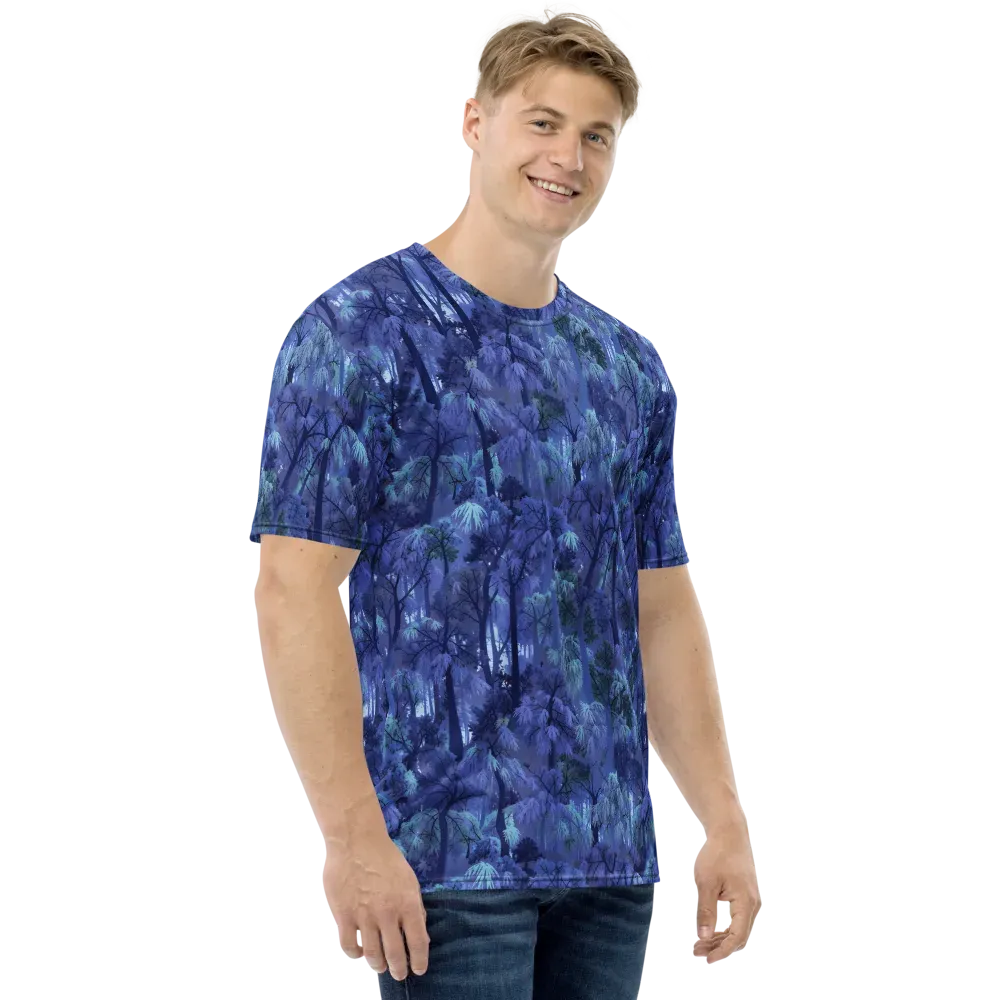Moonlit Canopy on Men's Crew Neck T-Shirt — Right