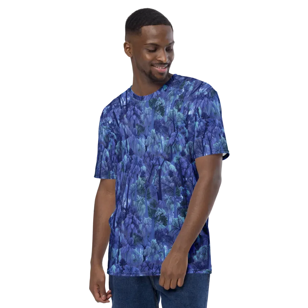 Moonlit Canopy on Men's Crew Neck T-Shirt — Left