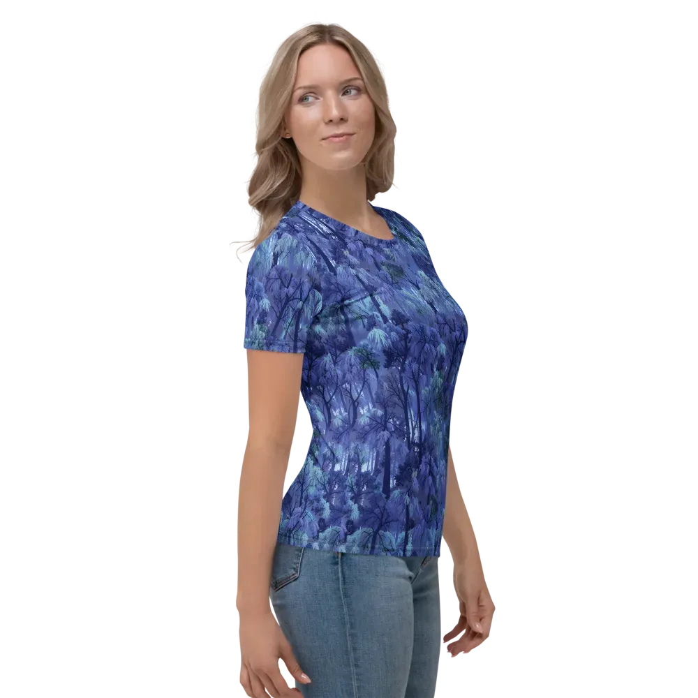 Moonlit Canopy on Women's Crew Neck T-Shirt — Right