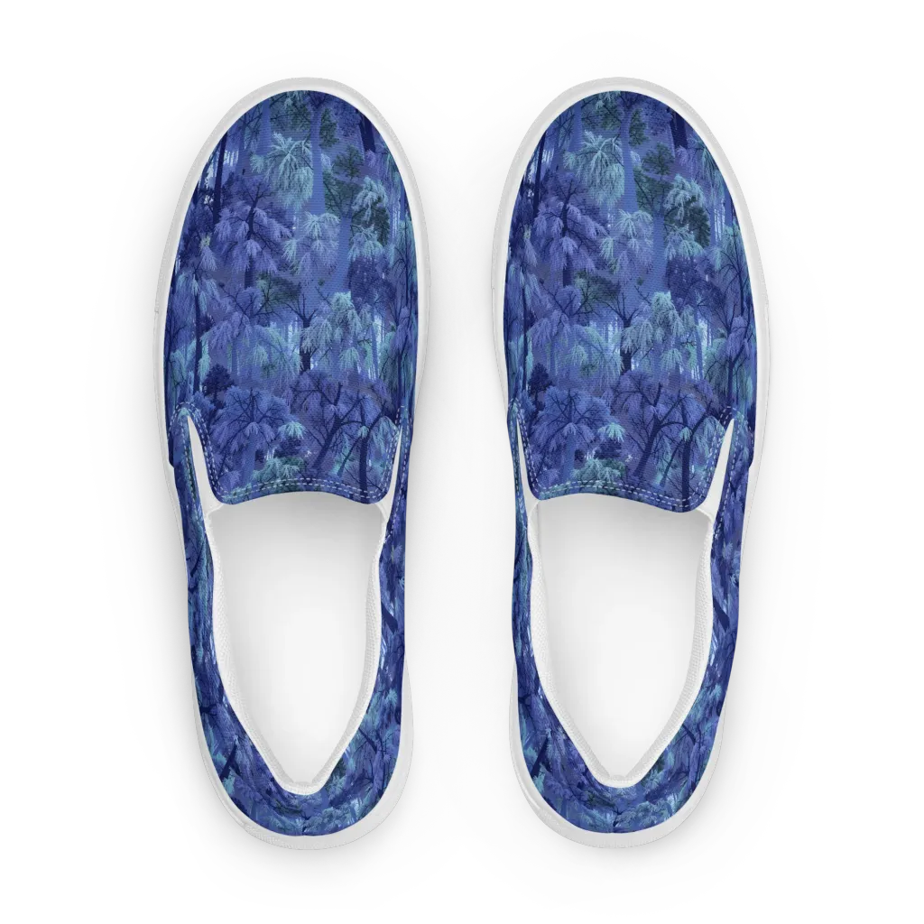 Moonlit Canopy on Women's Slip-On Canvas Shoes — Front