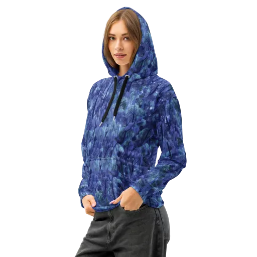 Moonlit Canopy on a Cotton Hoodie