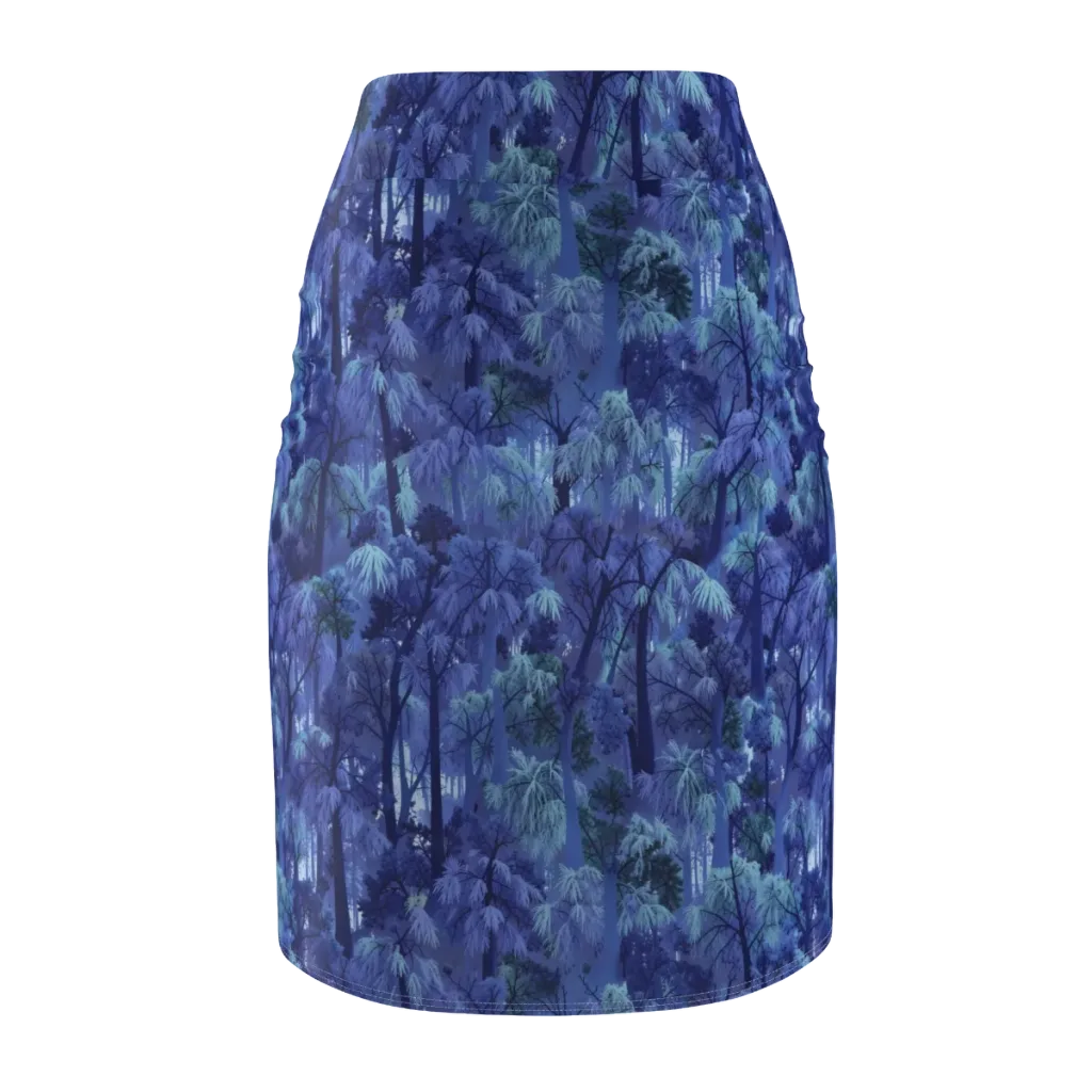 Moonlit Canopy on Pencil Skirt — Back