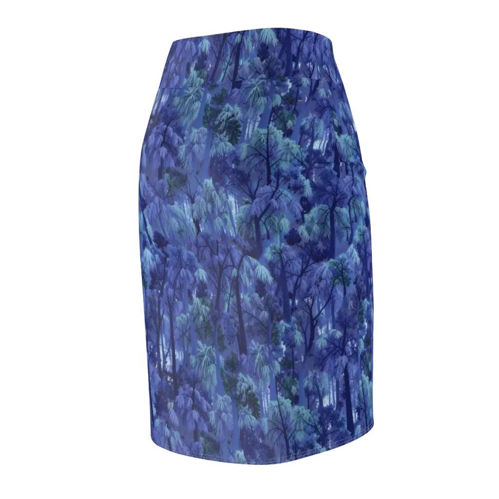 Moonlit Canopy on Pencil Skirt — Back Side