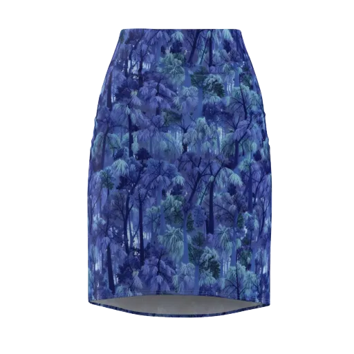 Moonlit Canopy on a Pencil Skirt