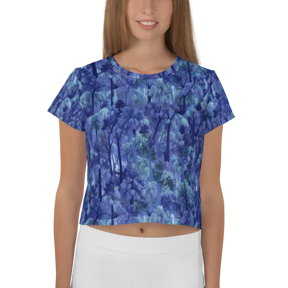 Moonlit Canopy on Crop Tee — Front
