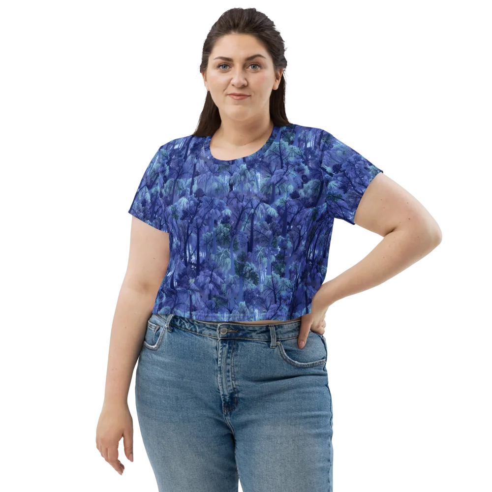 Moonlit Canopy on Crop Tee — Front